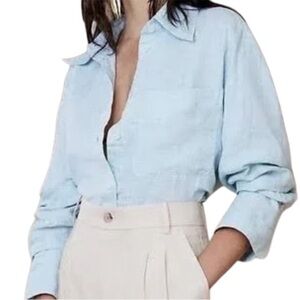 Banana Republic Linen Button Up